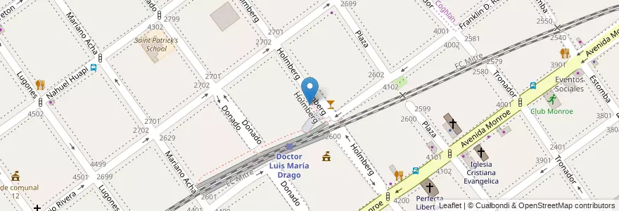 Mapa de ubicacion de CBC Drago, Villa Urquiza en Argentina, Autonomous City Of Buenos Aires, Comuna 12, Autonomous City Of Buenos Aires.