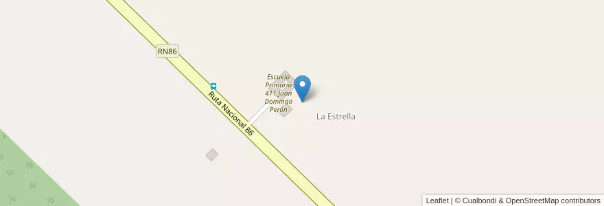 Mapa de ubicacion de CBOSR EPEP N° 411 en アルゼンチン, フォルモサ州, Departamento Patiño.