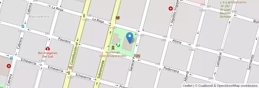 Mapa de ubicacion de C.C. Viejo Mercado en アルゼンチン, コルドバ州, Departamento Río Cuarto, Pedanía Río Cuarto, Municipio De Río Cuarto, Río Cuarto.