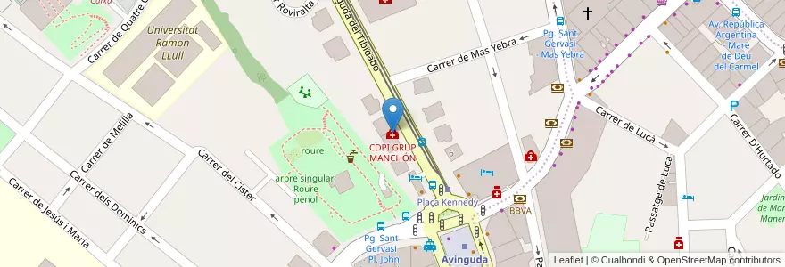 Mapa de ubicacion de CDPI GRUP MANCHÓN en إسبانيا, كتالونيا, برشلونة, بارسلونس, Barcelona.
