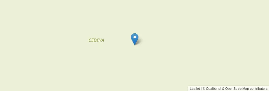 Mapa de ubicacion de CEDEVA en Arjantin, Formosa, Departamento Bermejo.