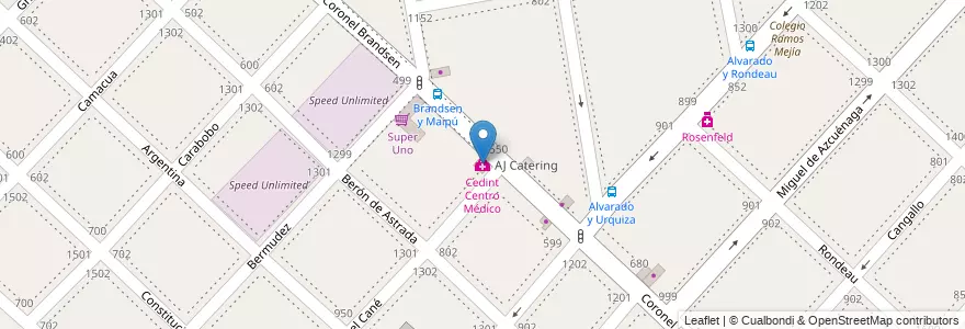 Mapa de ubicacion de Cedint Centro Médico en Arjantin, Buenos Aires, Partido De La Matanza, Ramos Mejía.
