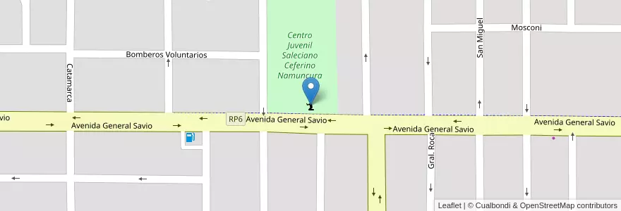 Mapa de ubicacion de ceferino en Аргентина, Кордова, Departamento Tercero Arriba, Municipio De Río Tercero, Pedanía Salto, Río Tercero.