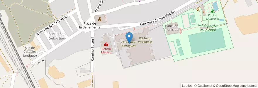 Mapa de ubicacion de CEIP Alonso Berruguete en 스페인, Castilla Y León, Palencia, Campos, Paredes De Nava.