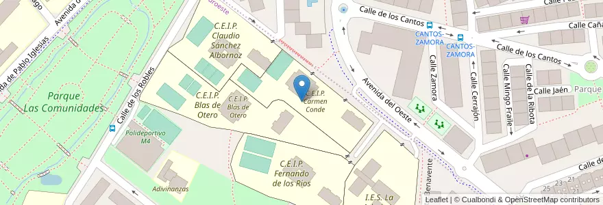 Mapa de ubicacion de C.E.I.P. Carmen Conde en Sepanyol, Comunidad De Madrid, Comunidad De Madrid, Área Metropolitana De Madrid Y Corredor Del Henares, Alcorcón.