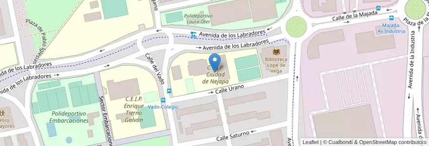 Mapa de ubicacion de C.E.I.P. Ciudad de Nejapa en Spanien, Autonome Gemeinschaft Madrid, Autonome Gemeinschaft Madrid, Área Metropolitana De Madrid Y Corredor Del Henares, Tres Cantos.