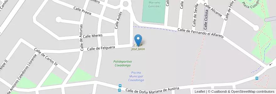 Mapa de ubicacion de C.E.I.P. José Jalón en Spanien, Autonome Gemeinschaft Madrid, Autonome Gemeinschaft Madrid, Comarca Sur, Navalcarnero.
