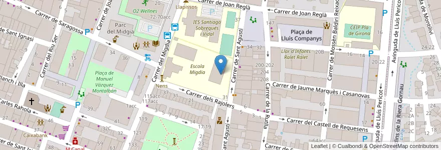 Mapa de ubicacion de CEIP Migdia en Spagna, Catalunya, Girona, Gironès, Girona.