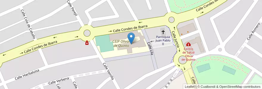 Mapa de ubicacion de CEIP Olivar de Quinto en Espanha, Andaluzia, Sevilla, Dos Hermanas.