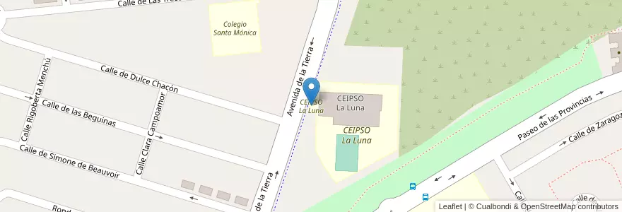 Mapa de ubicacion de CEIPSO La Luna en Spanien, Autonome Gemeinschaft Madrid, Autonome Gemeinschaft Madrid, Cuenca Del Henares, Rivas-Vaciamadrid.