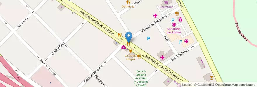 Mapa de ubicacion de Celetto en Argentina, Buenos Aires, Partido De San Isidro, Boulogne Sur Mer.