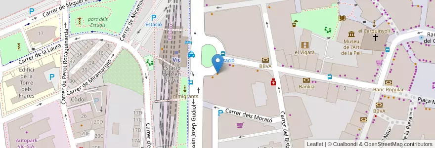 Mapa de ubicacion de Celler d'en Miquel en İspanya, Catalunya, Barcelona, Osona, Vic.