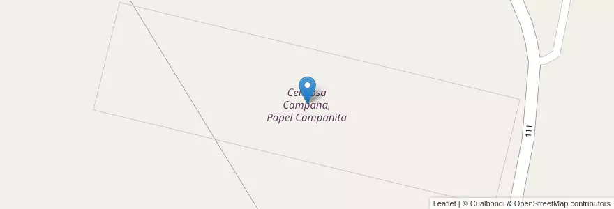 Mapa de ubicacion de Celulosa Campana, Papel Campanita en 아르헨티나, 부에노스아이레스주, Partido De Zárate.