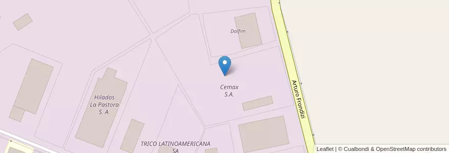 Mapa de ubicacion de Cemax S.A. en アルゼンチン, ブエノスアイレス州, Partido Del Pilar, Fátima.