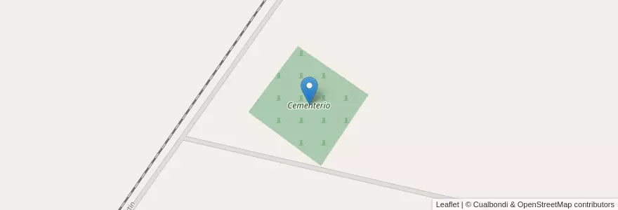 Mapa de ubicacion de Cementerio en 阿根廷, San Luis, Chacabuco, Municipio De Tilisarao.