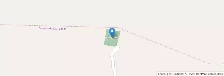 Mapa de ubicacion de Cementério en アルゼンチン, コルドバ州, Departamento Pocho, Pedanía Parroquia.