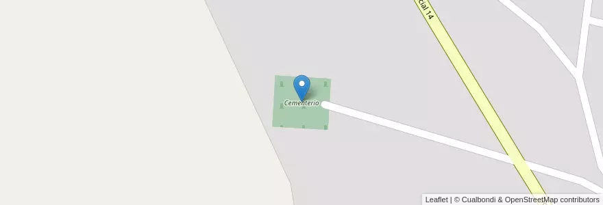 Mapa de ubicacion de Cementerio en Аргентина, Кордова, Departamento San Javier, Pedanía San Javier, Municipio De San Javier Y Yacanto.
