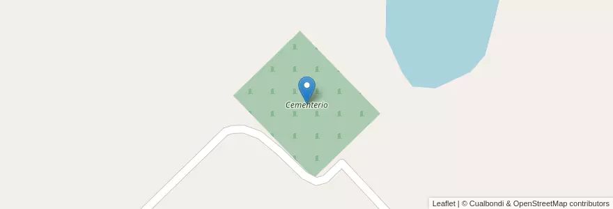 Mapa de ubicacion de Cementerio en アルゼンチン, ブエノスアイレス州, Partido De General Viamonte.