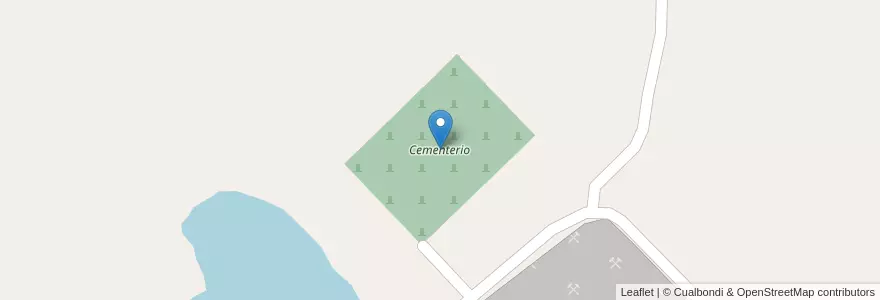 Mapa de ubicacion de Cementerio en Argentina, Buenos Aires, Partido De Olavarría.