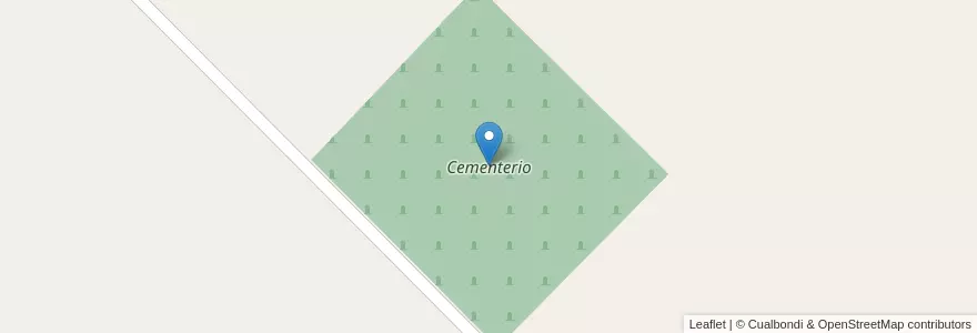 Mapa de ubicacion de Cementerio en Argentina, Buenos Aires, Partido De General Villegas.