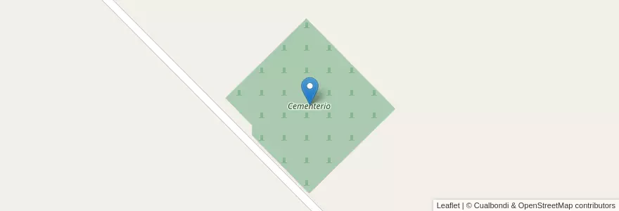 Mapa de ubicacion de Cementerio en Argentina, Buenos Aires, Partido De Tres Lomas.