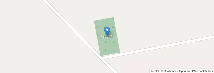 Mapa de ubicacion de Cementerio en アルゼンチン, ブエノスアイレス州, Partido De Villarino.