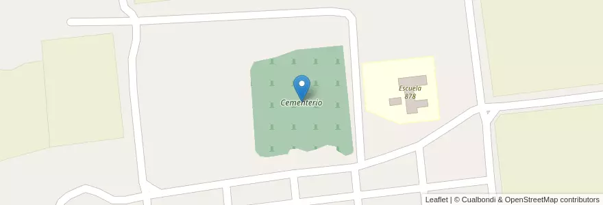 Mapa de ubicacion de Cementerio en Argentine, Misiones, Departamento Concepción, Municipio De Concepción De La Sierra.