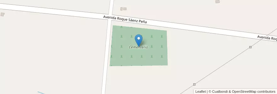 Mapa de ubicacion de Cementerio en アルゼンチン, ミシオネス州, Departamento Candelaria, Municipio De Candelaria.