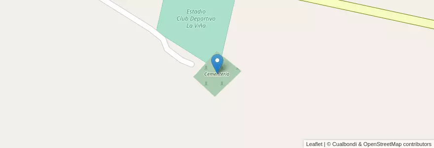 Mapa de ubicacion de Cementerio en Argentinië, Salta, La Viña, Municipio De La Viña.