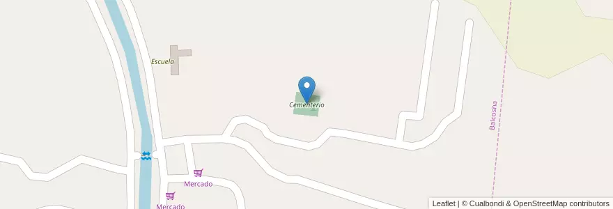 Mapa de ubicacion de Cementerio en Argentine, Catamarca, Departamento Paclín, Municipio De Paclín, Balcosna.