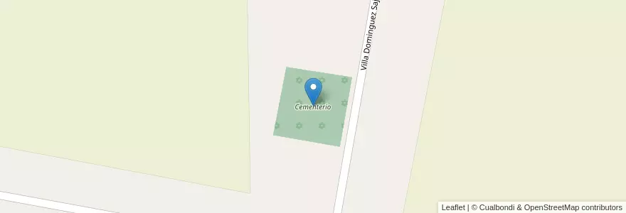 Mapa de ubicacion de Cementerio en الأرجنتين, إنتري ريوس, Departamento Villaguay, Distrito Bergara.
