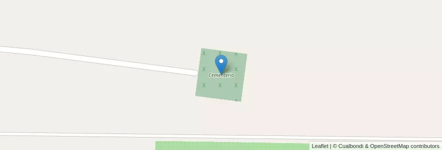 Mapa de ubicacion de Cementerio en アルゼンチン, ラ・リオハ州, Departamento Castro Barros.