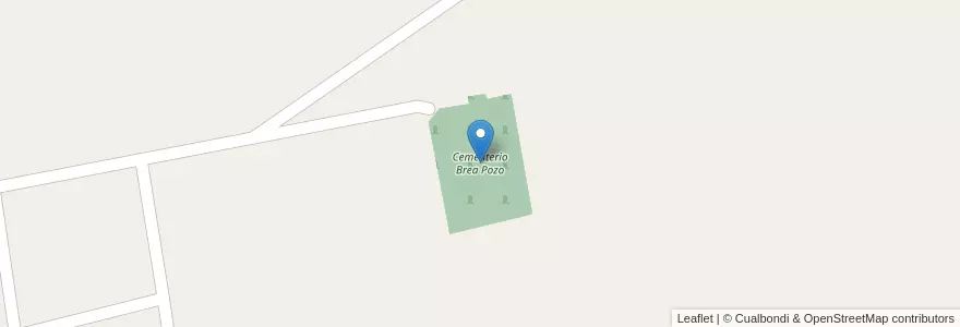 Mapa de ubicacion de Cementerio Brea Pozo en Argentina, Santiago Del Estero, Departamento San Martín.