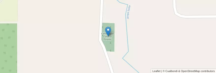 Mapa de ubicacion de Cementerio Colonia Polana en Arjantin, Misiones, Departamento San Ignacio, Municipio De Colonia Polana.