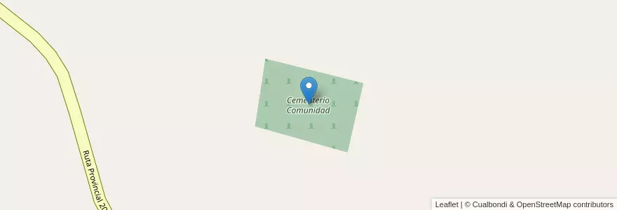 Mapa de ubicacion de Cementerio Comunidad en 阿根廷, 智利, 內烏肯省, Departamento Picún Leufú, Comisión De Fomento El Sauce.
