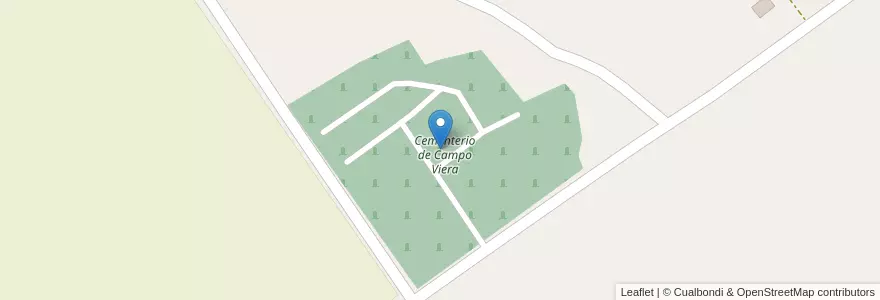 Mapa de ubicacion de Cementerio de Campo Viera en Argentine, Misiones, Departamento Oberá, Municipio De Campo Viera.