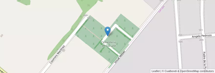 Mapa de ubicacion de Cementerio de Garupá en アルゼンチン, ミシオネス州, Departamento Capital, Municipio De Garupá, Garupá.