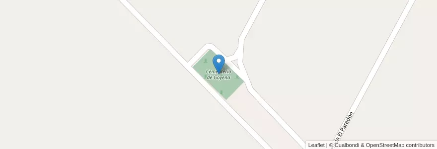 Mapa de ubicacion de Cementerio de Goyena en Arjantin, Buenos Aires, Partido De Saavedra.