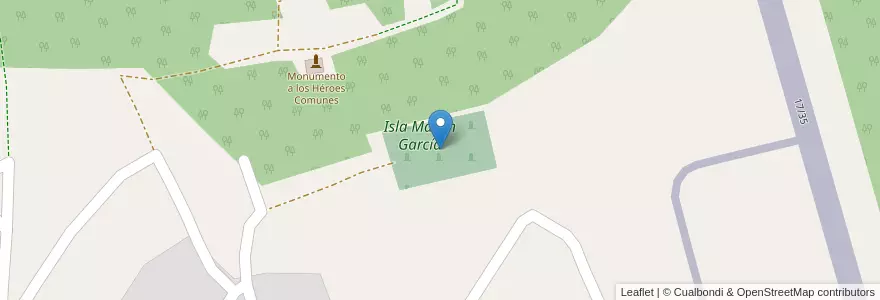 Mapa de ubicacion de Cementerio de Martín García en Argentina, Buenos Aires, Partido De La Plata.