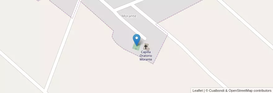 Mapa de ubicacion de Cementerio de Morante en Arjantin, Santa Fe, Departamento Constitución, Municipio De Godoy, Morante.