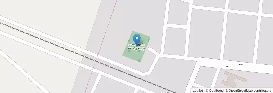 Mapa de ubicacion de Cementerio de Napenay en Аргентина, Чако, Departamento Independencia, Municipio De Napenay, Napenay.