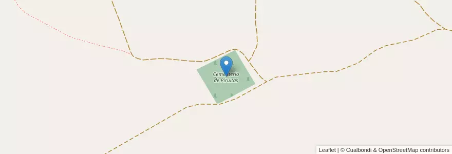 Mapa de ubicacion de Cementerio de Piruitas en アルゼンチン, サンティアゴ・デル・エステロ州, Departamento Loreto.