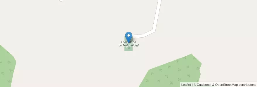 Mapa de ubicacion de Cementerio de Profundidad en الأرجنتين, Misiones, Departamento Candelaria, Municipio De Profundidad.