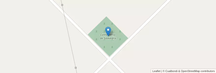 Mapa de ubicacion de Cementerio de Saavedra en آرژانتین, استان بوئنوس آیرس, Partido De Saavedra.
