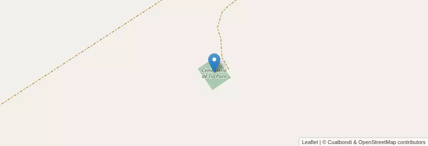 Mapa de ubicacion de Cementerio de Tio Pozo en Argentina, Santiago Del Estero, Departamento Loreto.