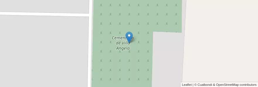 Mapa de ubicacion de Cementerio de Villa Ángela en Argentina, Chaco, Departamento Mayor Luis Jorge Fontana, Municipio De Villa Ángela, Villa Ángela.