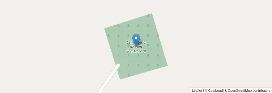 Mapa de ubicacion de Cementerio de Villa San Marcial en Argentina, Provincia Di Entre Ríos, Departamento Uruguay, Distrito Moscas.