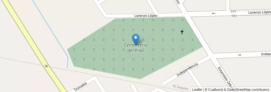 Mapa de ubicacion de Cementerio del Pilar en 阿根廷, 布宜诺斯艾利斯省, Partido Del Pilar, Pilar.