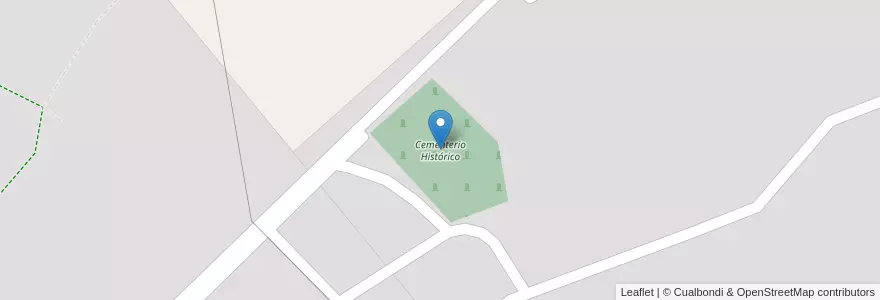 Mapa de ubicacion de Cementerio Histórico en アルゼンチン, コルドバ州, Departamento Punilla, Pedanía San Antonio, Municipio De Villa Giardino, Villa Giardino.