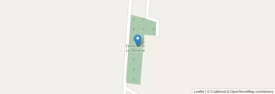 Mapa de ubicacion de Cementerio La Ovejerìa en アルゼンチン, フフイ州, Departamento El Carmen, Municipio De Monterrico.